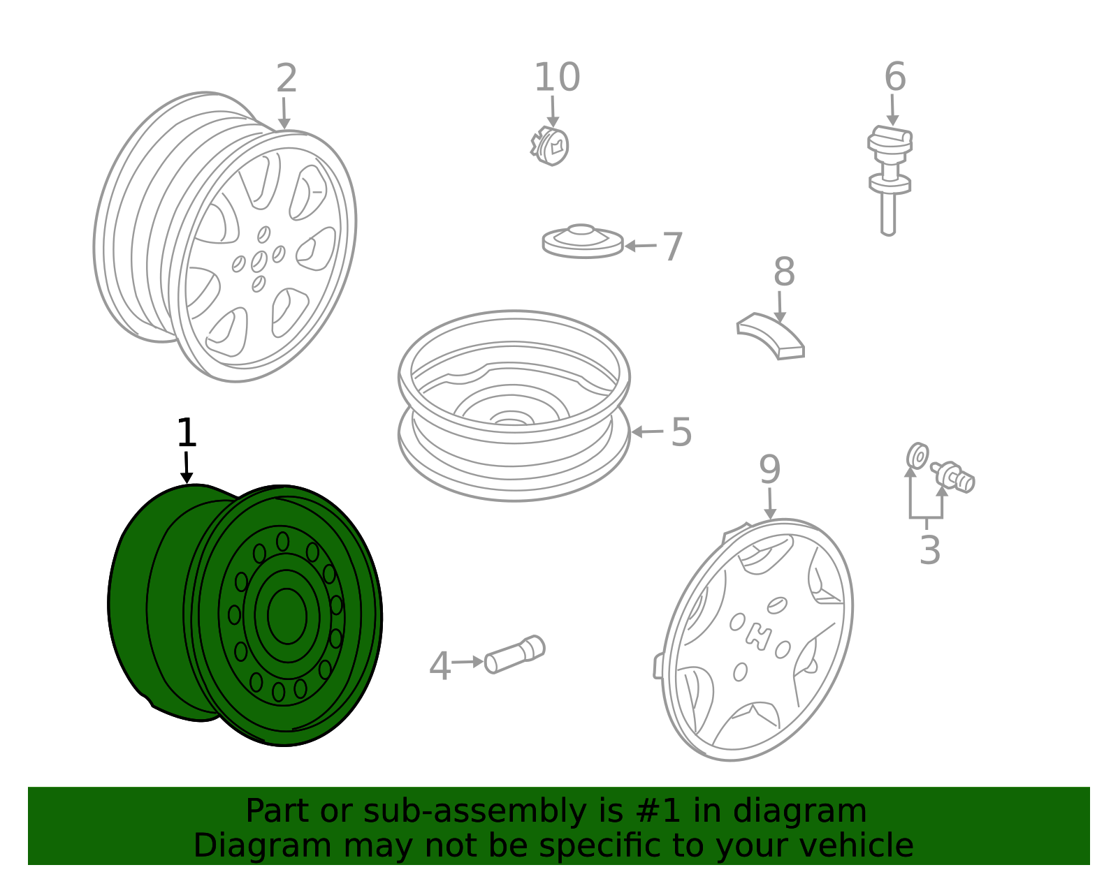 42700-S5D-A11 - Disk Wheel (15X6JJ) (Black) (Topy) - 2001-2003