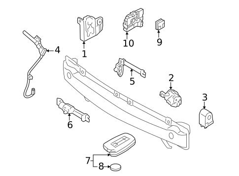 Keyless Entry Components for 2012 Hyundai Genesis #0