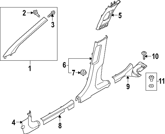 85885BE000T9Y - : Rear Sill Plate for Hyundai Image