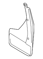 76625YY280 - Body: Mud Guard for Lexus: TX350, TX500h, TX550h+ Image