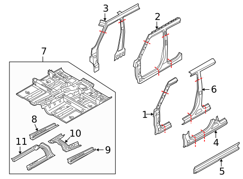 Floor for 2013 Kia Soul #0
