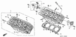 12100P8E306 - Engine: CYLINDER HEAD ASSY., FR. for Acura Image