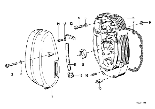 46612322495 - Engine: Fillister-Head Screw - M6X45-8.8 zns for BMW-Motorrad Image