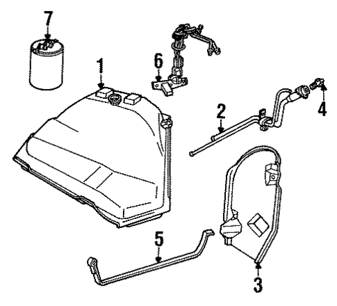 Emission Components for 1986 Pontiac 6000 #0