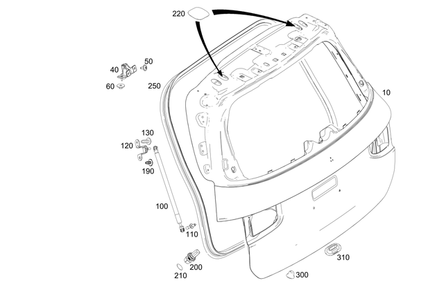 2477402601 - Rear-End Door: Rear Door for Mercedes-Benz: GLB250, GLB35 AMG Image image