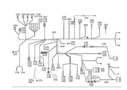 Cockpit Cable Harness for 2000 Mercedes-Benz C230 #0