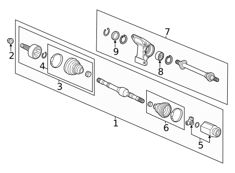 Drive Axles for 2025 Honda CR-V #0