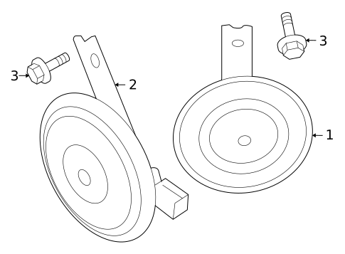 Horn for 2008 Hyundai Sonata #0