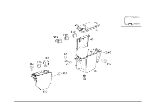 Equipment Compartment and Control Units for 2008 Mercedes-Benz C350 #0