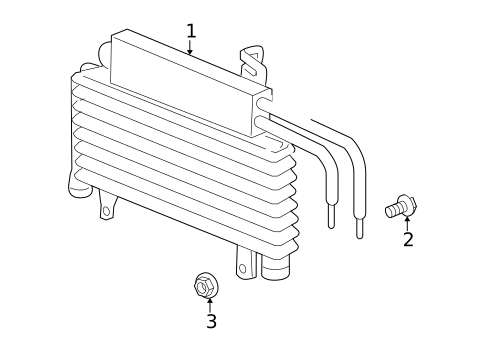 Power Steering Oil Cooler for 2006 Chevrolet Impala #0