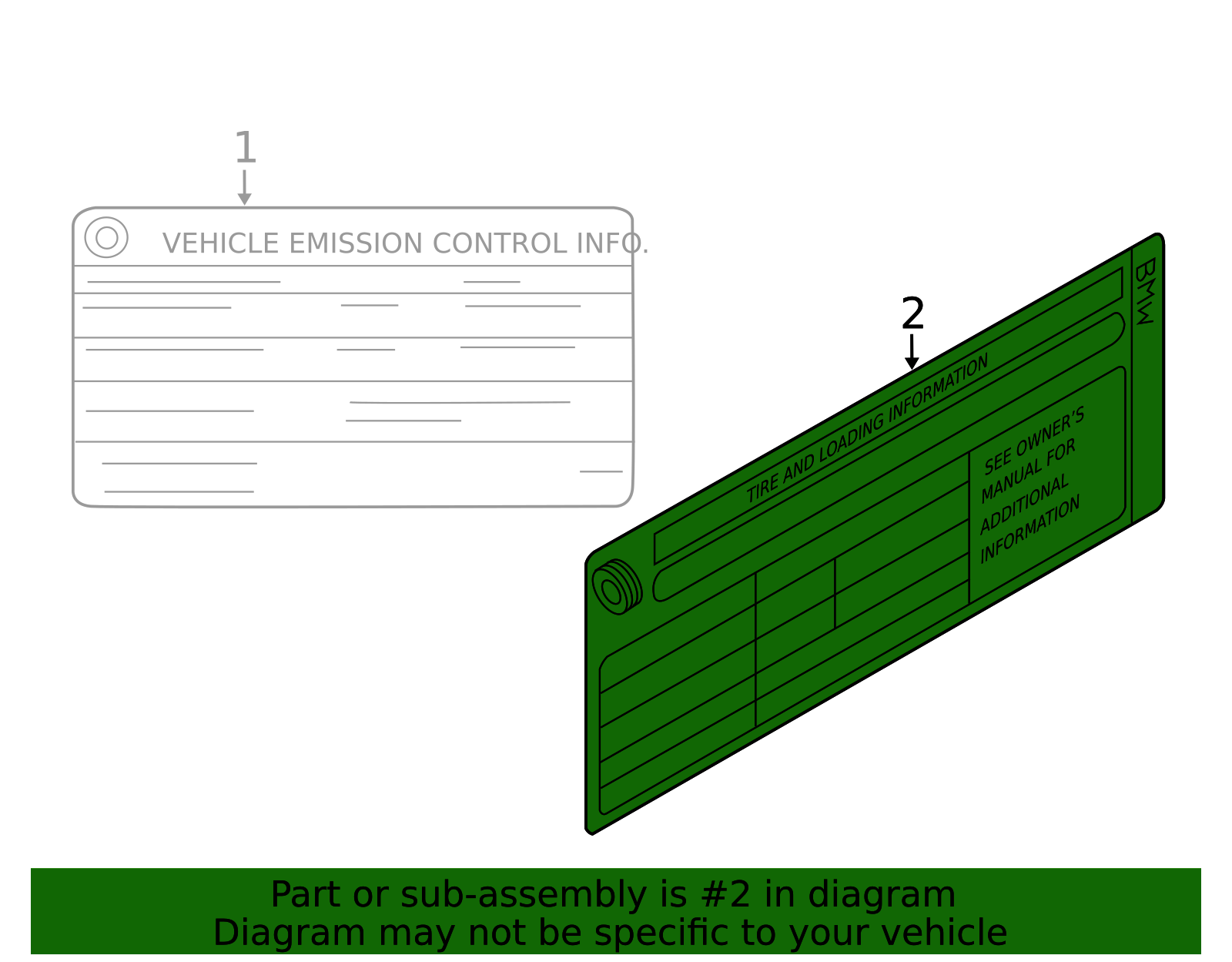 Tire Info Label - BMW (71-24-5-A67-4F3)