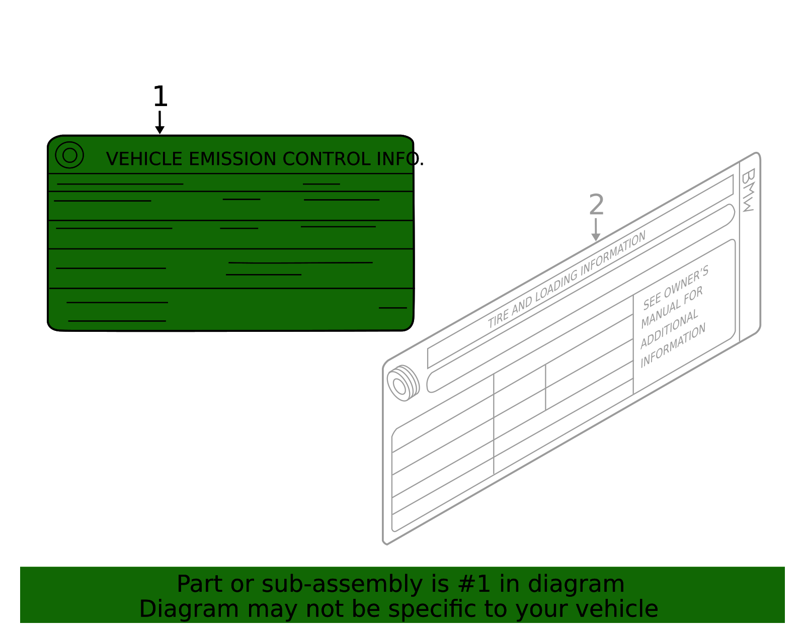 Emission Label - BMW (71228847750)