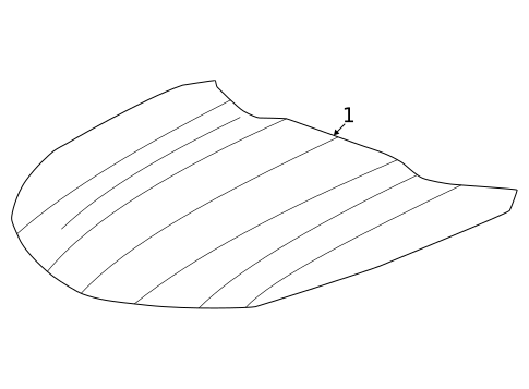 Exterior Trim - Hood for 2017 Chevrolet Camaro #0