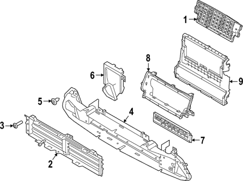 Radiator & Components for 2023 Land Rover Range Rover Velar #3