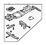 LR071908 - Body: Frame Assembly for Land Rover: LR3, LR4 Image