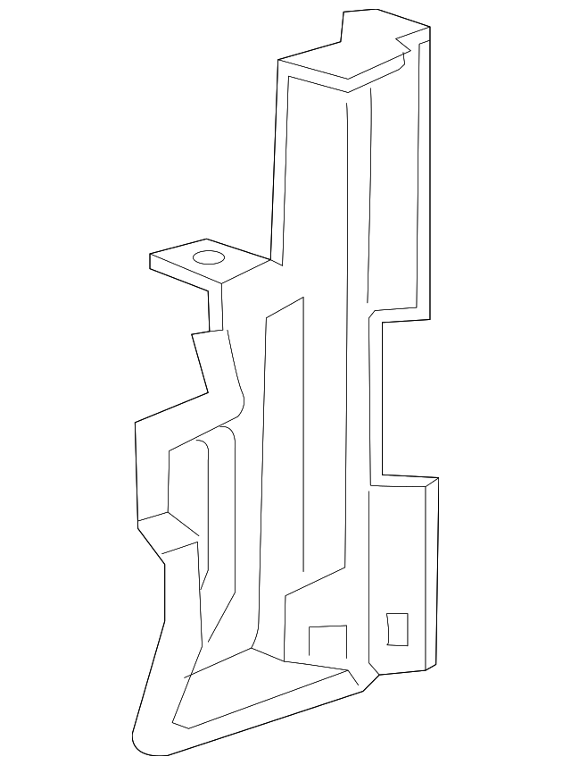 2016-2018 Cadillac CT6 Passenger Side Lower Radiator Air Baffle ...