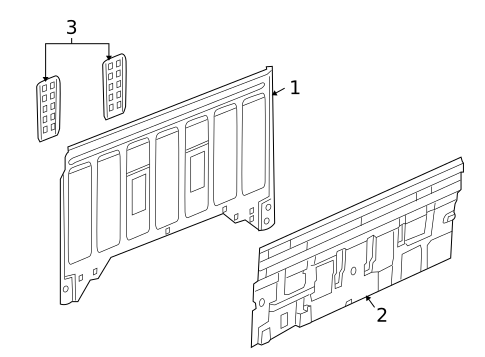 Back Panel for 2009 Mitsubishi Raider #0