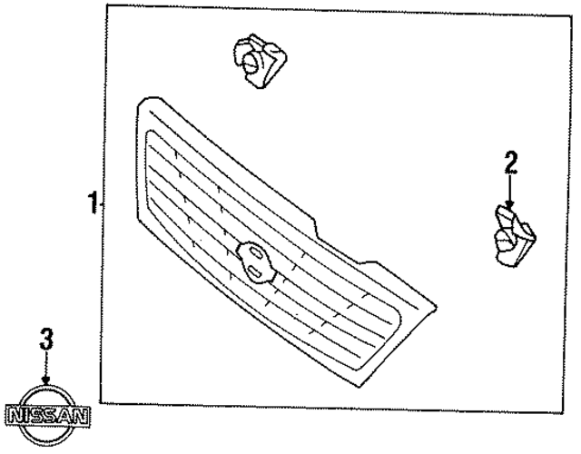 623108B825 - : Grille Assembly for Nissan Image