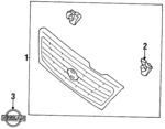 623101M225 - Body: Grille Assembly for Nissan Image