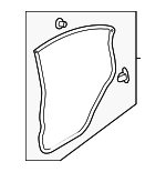 63512FJ011 - : Door Weather-Strip for Subaru: Crosstrek, Impreza, XV Crosstrek Image