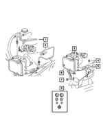 68026035AB - Brakes: Hydraulic Control Unit Bracket, Mounting for Mopar Image image