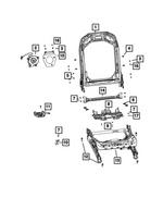 68581867AA - Interior Trim: Front Seat Back Frame for Mopar Image image