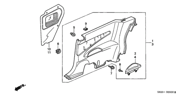 Side Lining for 2002 Honda Accord #0