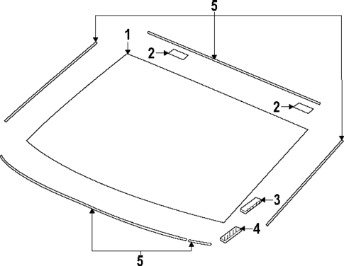 Glass & Hardware - Back for 2023 Honda Accord #0