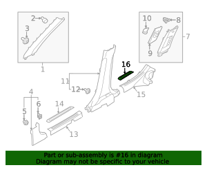 85877-AT100CCV - Rear Sill Plate Insert 2023-2025 Kia | Kia.Parts Store
