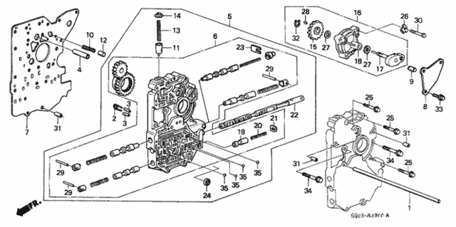 AT Main Valve Body for 1990 Acura Legend #0