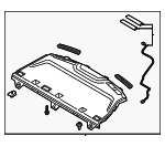 85610D4020BHH - Body: Pkg Tray Trim for Kia Image