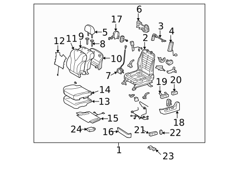 Power Seats for 2015 Toyota Venza #1