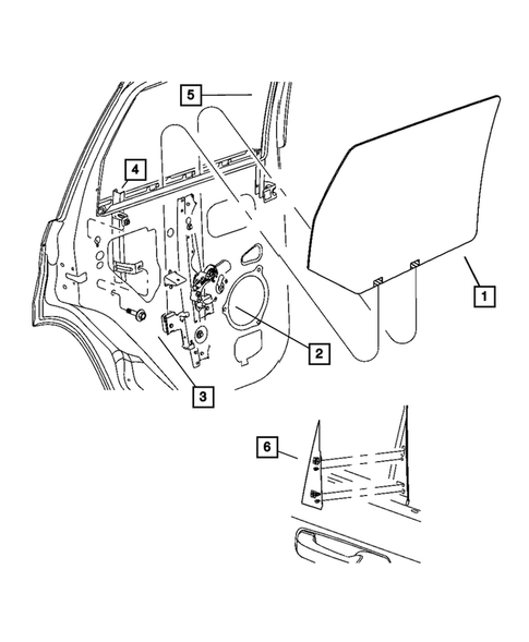 Rear Door for 2007 Jeep Grand Cherokee #1
