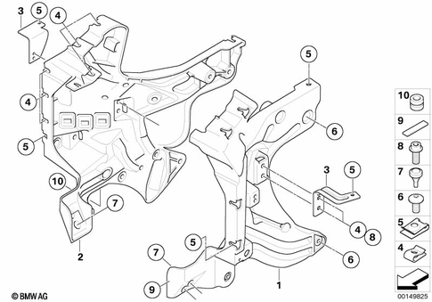 Motorcycle Trim Section, Windshield for 2005 BMW-Motorrad K 1200 GT #7