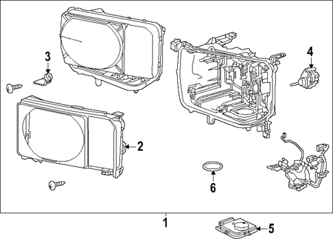 Headlamp Components for 2025 Toyota Land Cruiser #0