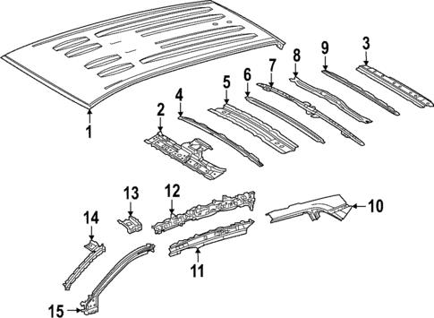 Roof & Components for 2023 Toyota Corolla Cross #1
