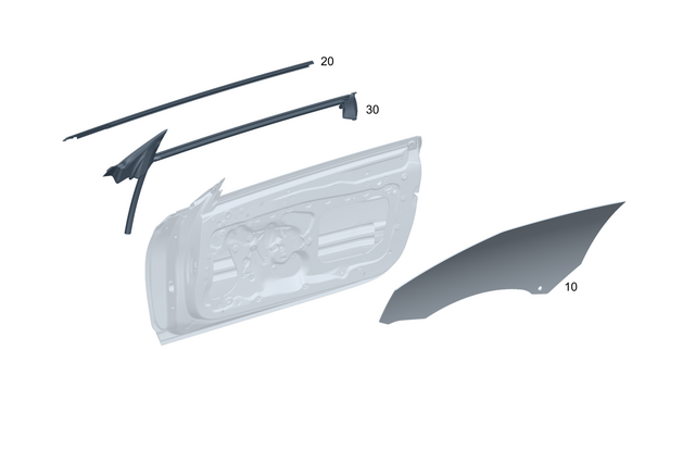 236720050064 - : Sealing Rail for Mercedes-Benz Image