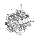 R2637078AC - 3.7L Gas; Engine: Long Block Engine, Remanufactured for Mopar Image