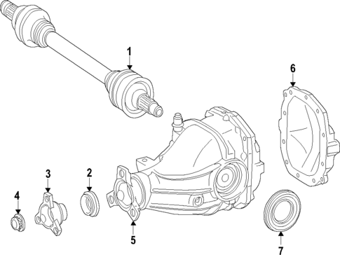 Differential for 2023 Mercedes-Benz SL55 AMG #0
