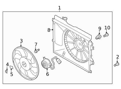 Cooling Fan for 2016 Kia Soul EV #0