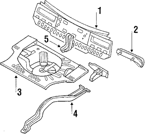 Rear Body for 1984 Nissan Stanza #1