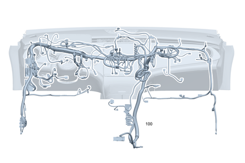 Cockpit Wiring Harness/Center Console Wiring Harness for 2025 Mercedes-Benz EQS 580 SUV #0
