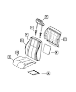 1UB13DK2AC - Interior Trim: Front Headrest for Mopar Image