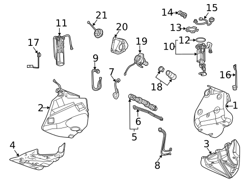 Fuel Pumps & Related Components for 2005 Cadillac XLR #0