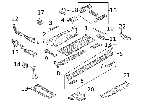Floor & Rails for 2025 Audi A3 Quattro #0