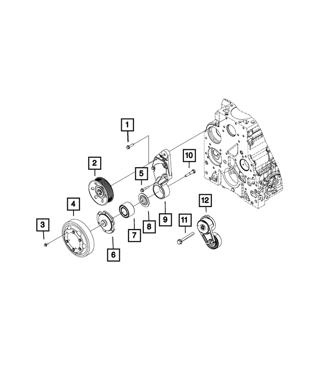 4429460 - Cooling: Hex Flange Head Bolt for Mopar Image