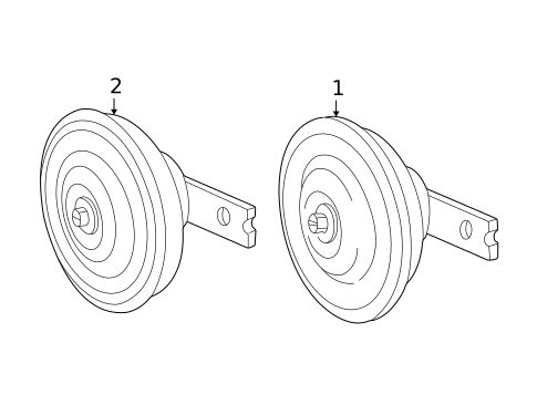Horn for 2001 Hyundai Sonata #0