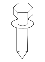 140705CA0A - Engine: Engine Cover Stud for Nissan: Altima, Armada, Pathfinder, Rogue, Z Image