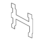 31391625 - Body: License Bracket for Volvo: C30, C70, S60, S60 Cross Country, S80, S90, V50, V60, V60 Cross Country, V70, V90, V90 Cross Country, XC60, XC70 Image