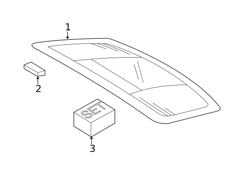 Glass - Lift Gate for 2016 Porsche Panamera #1